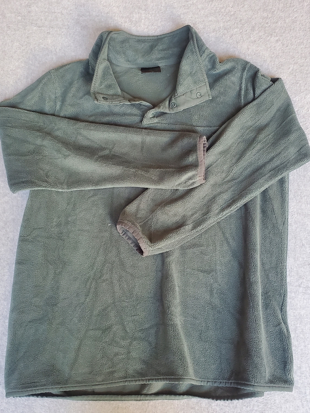 32 Degrees Men's Olive Green Fleece Pullover